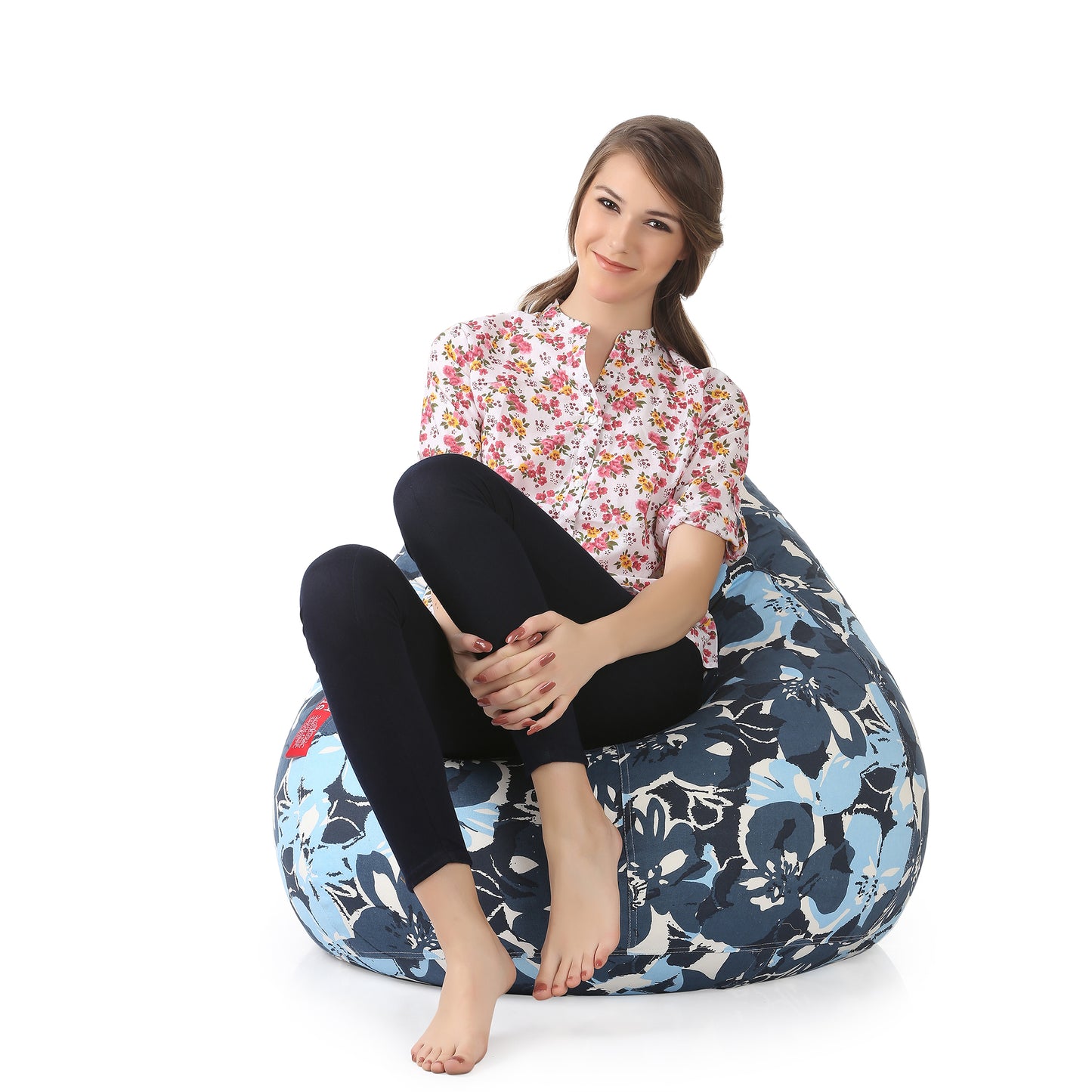 Classic Canvas Printed Bean Bag With Fillers - XXL