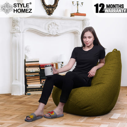 Organix - Jute Fabric Bean Bag With Fillers - Jumbo