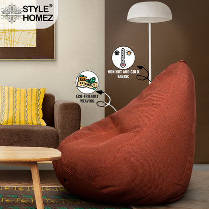 Organix - Jute Fabric Bean Bag With Fillers - Jumbo