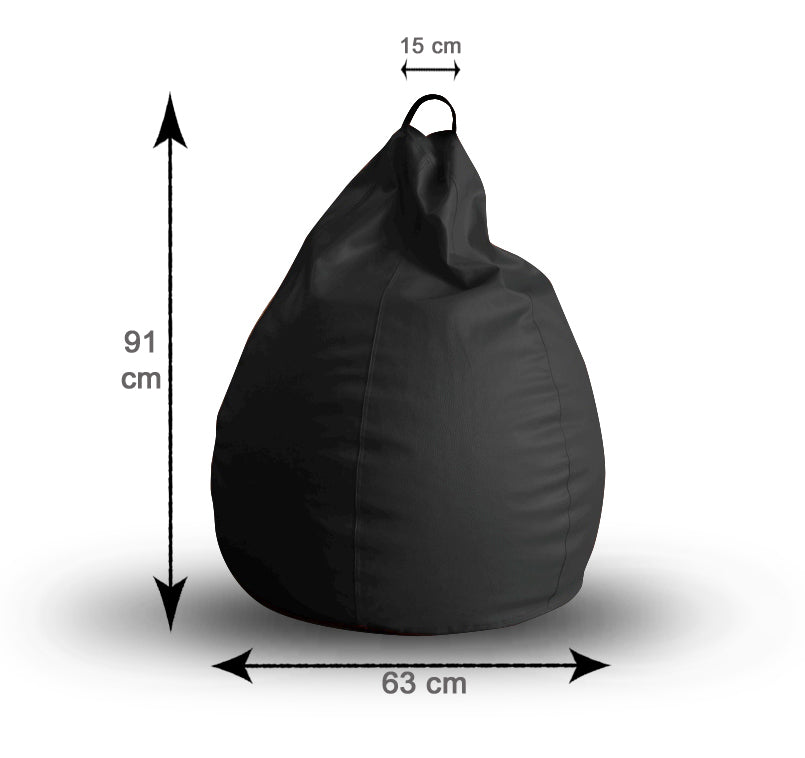 Leatherette Bean Bag With Fillers - XL