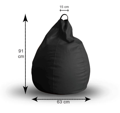 Leatherette Bean Bag With Fillers - XL