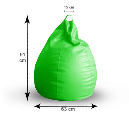 Leatherette Bean Bag With Fillers - XL