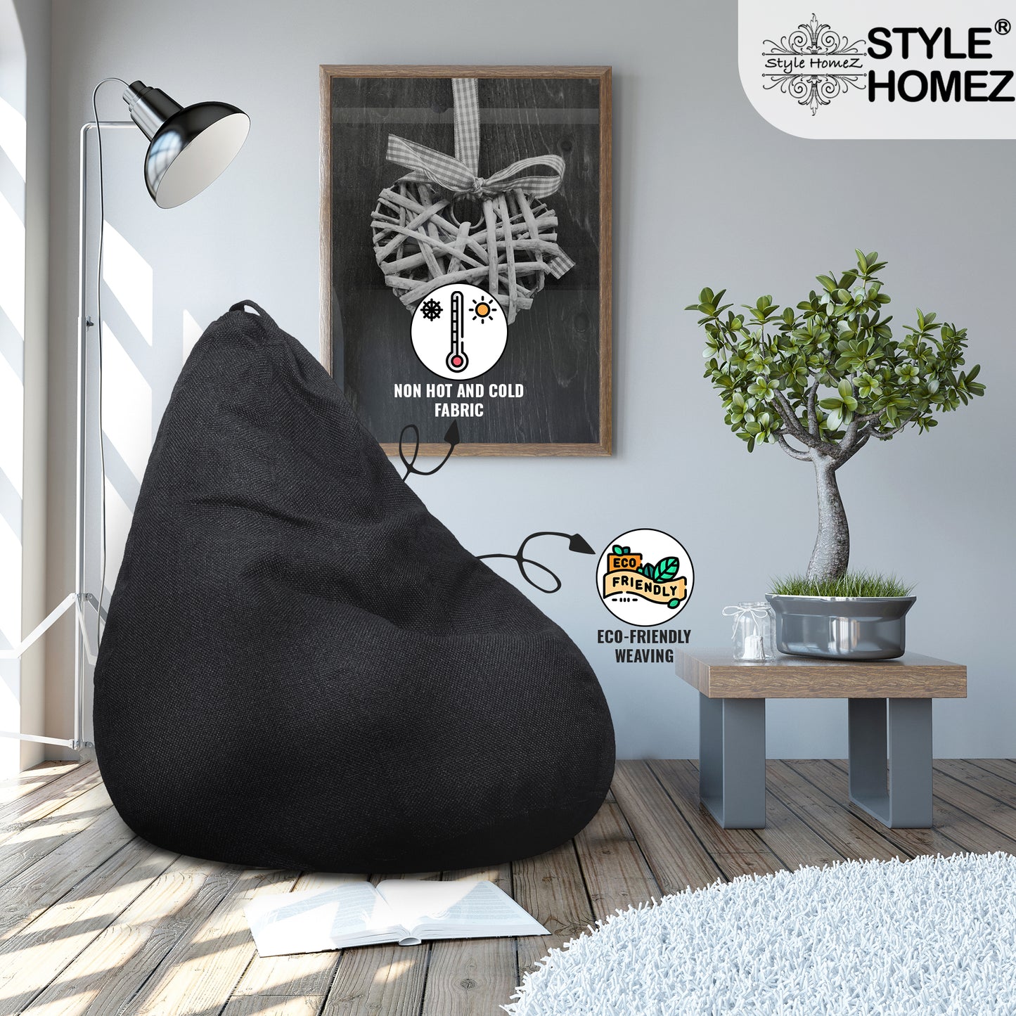 Organix - Jute Fabric Bean Bag With Fillers - XXL