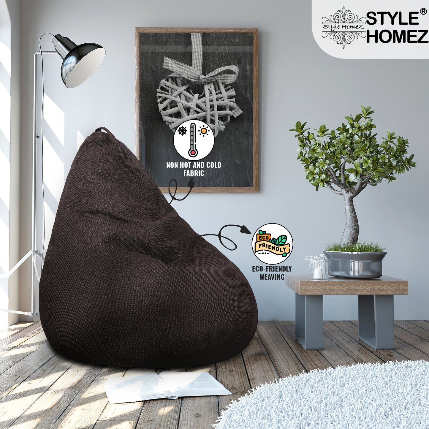 Organix - Jute Fabric Bean Bag With Fillers - XXL