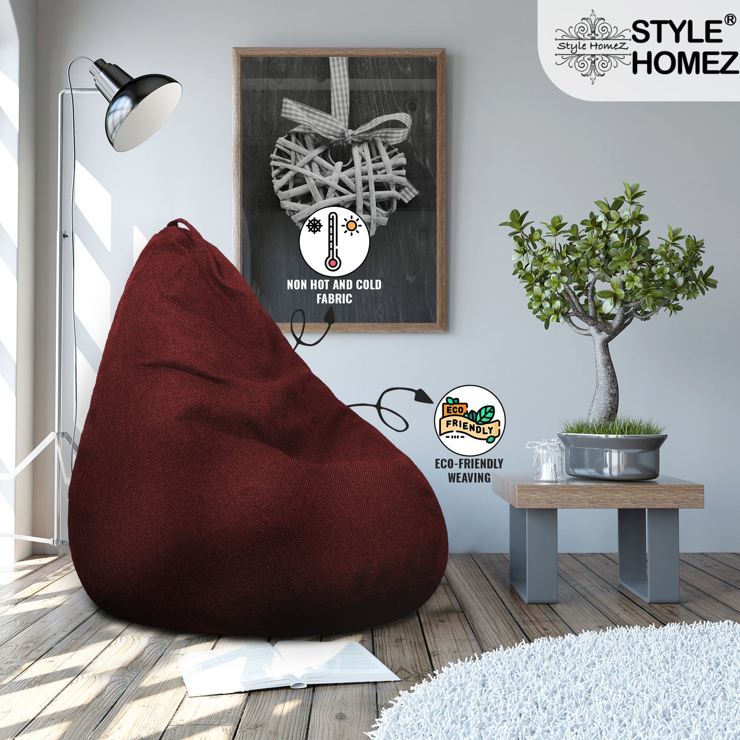 Organix - Jute Fabric Bean Bag With Fillers - XXL
