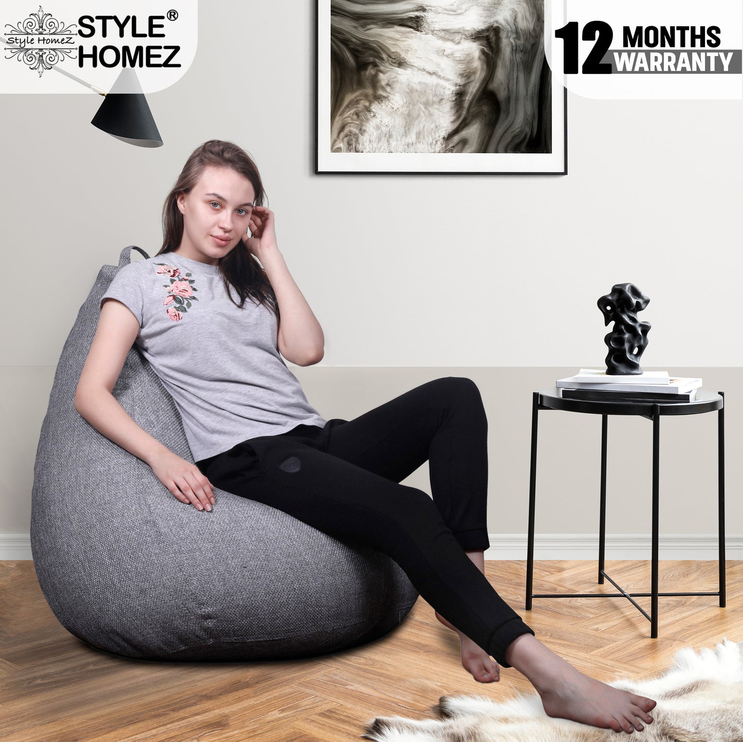 Organix - Jute Fabric Bean Bag With Fillers - XXL