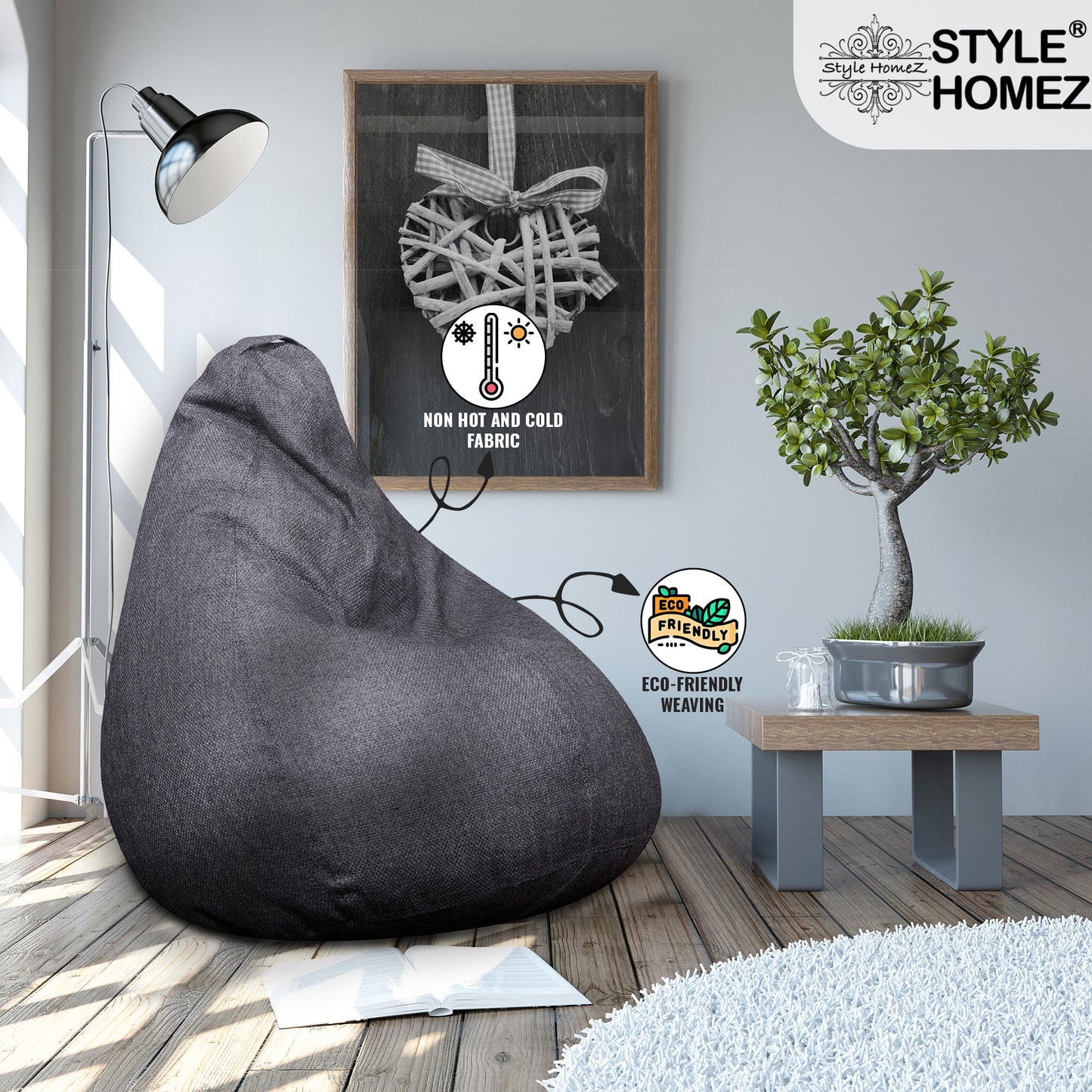 Organix - Jute Fabric Bean Bag With Fillers - XXL