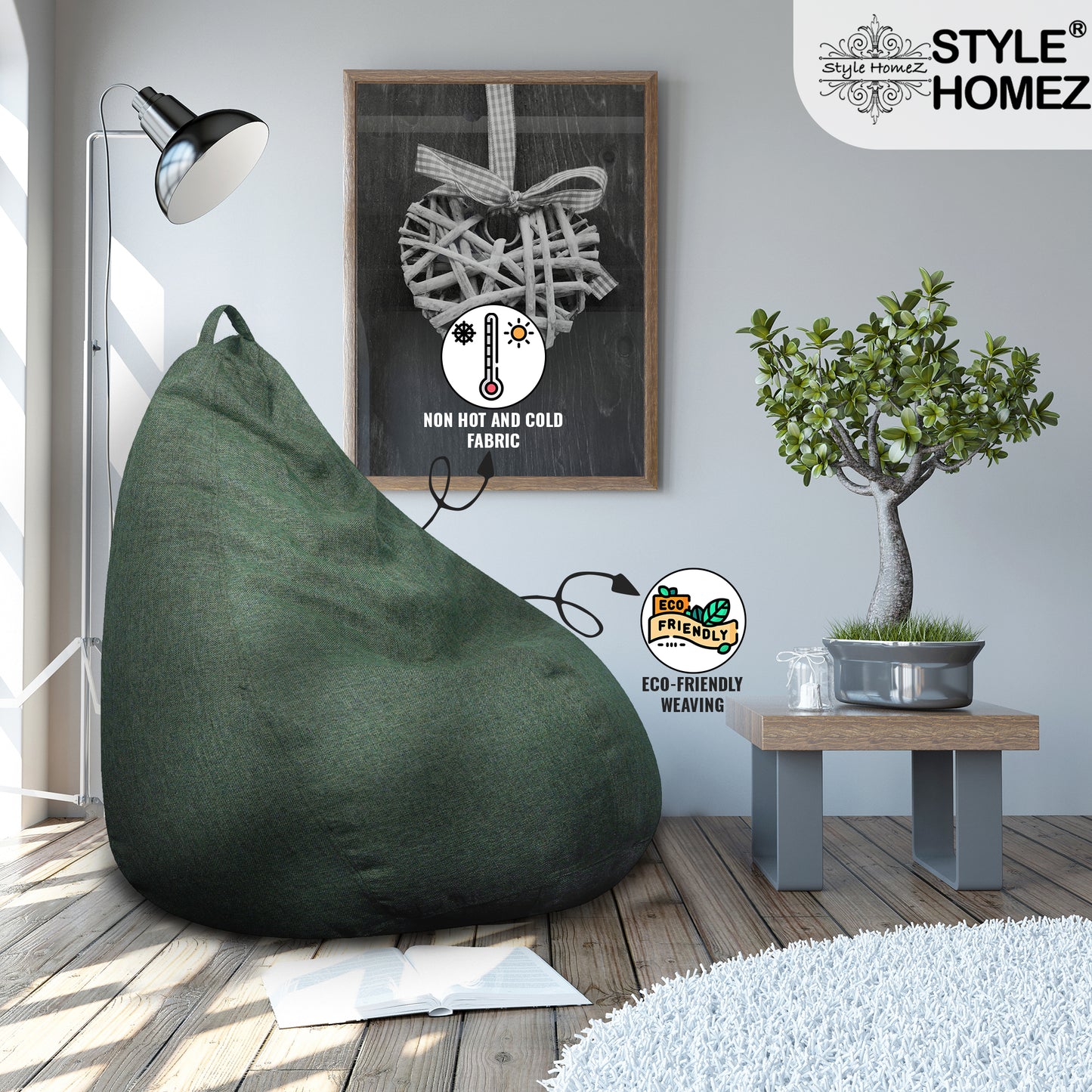 Organix - Jute Fabric Bean Bag With Fillers - XXL