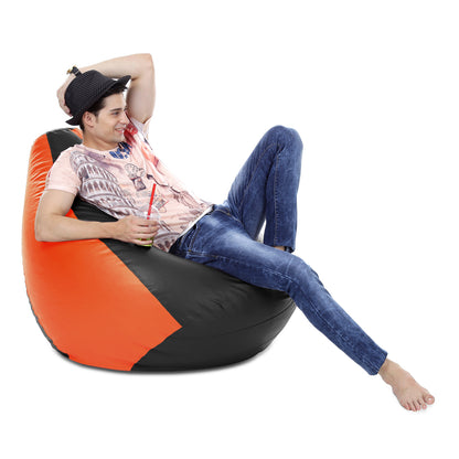 Classic - Leatherette Bean Bag With Fillers - XXXL