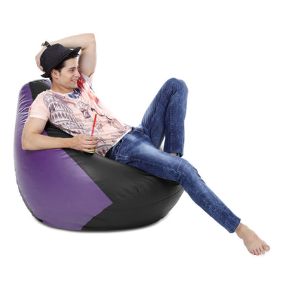 Classic - Leatherette Bean Bag With Fillers - XXXL