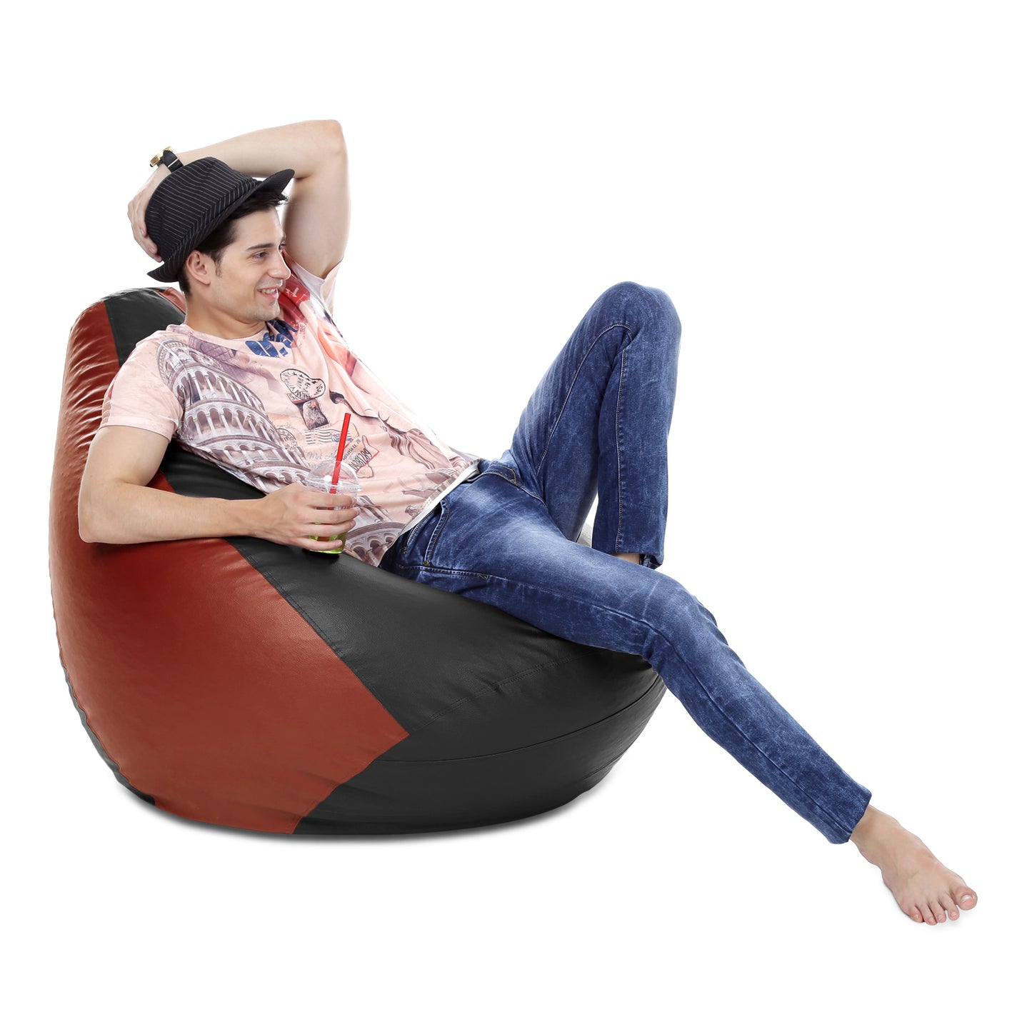 Classic - Leatherette Bean Bag With Fillers - XXXL
