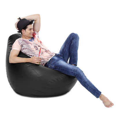 Classic - Leatherette Bean Bag With Fillers - XXXL
