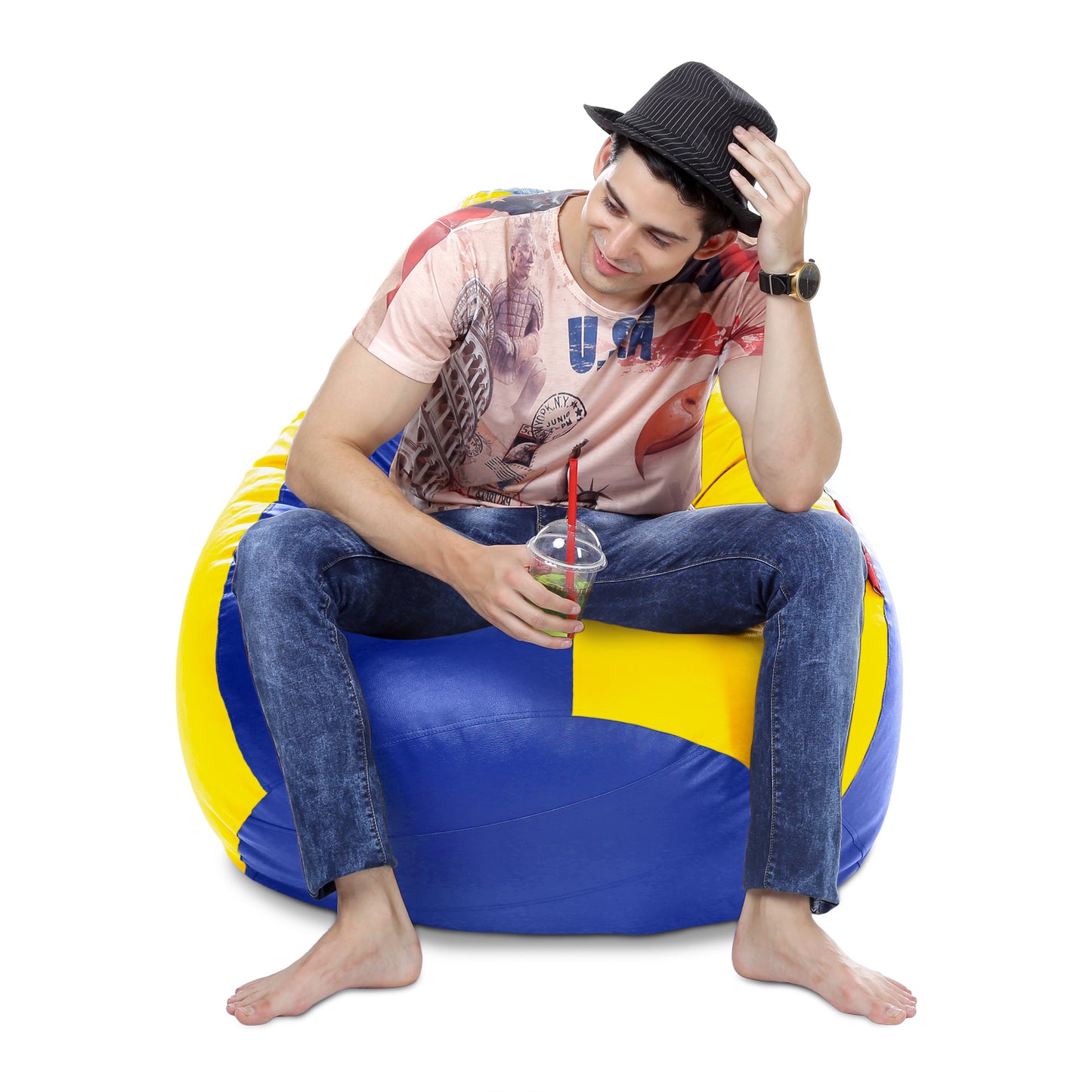 Classic - Leatherette Bean Bag With Fillers - XXXL