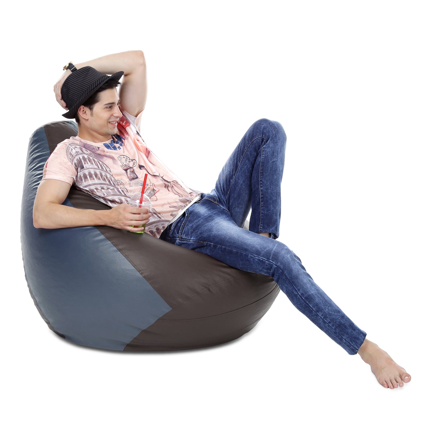Classic - Leatherette Bean Bag With Fillers - XXXL
