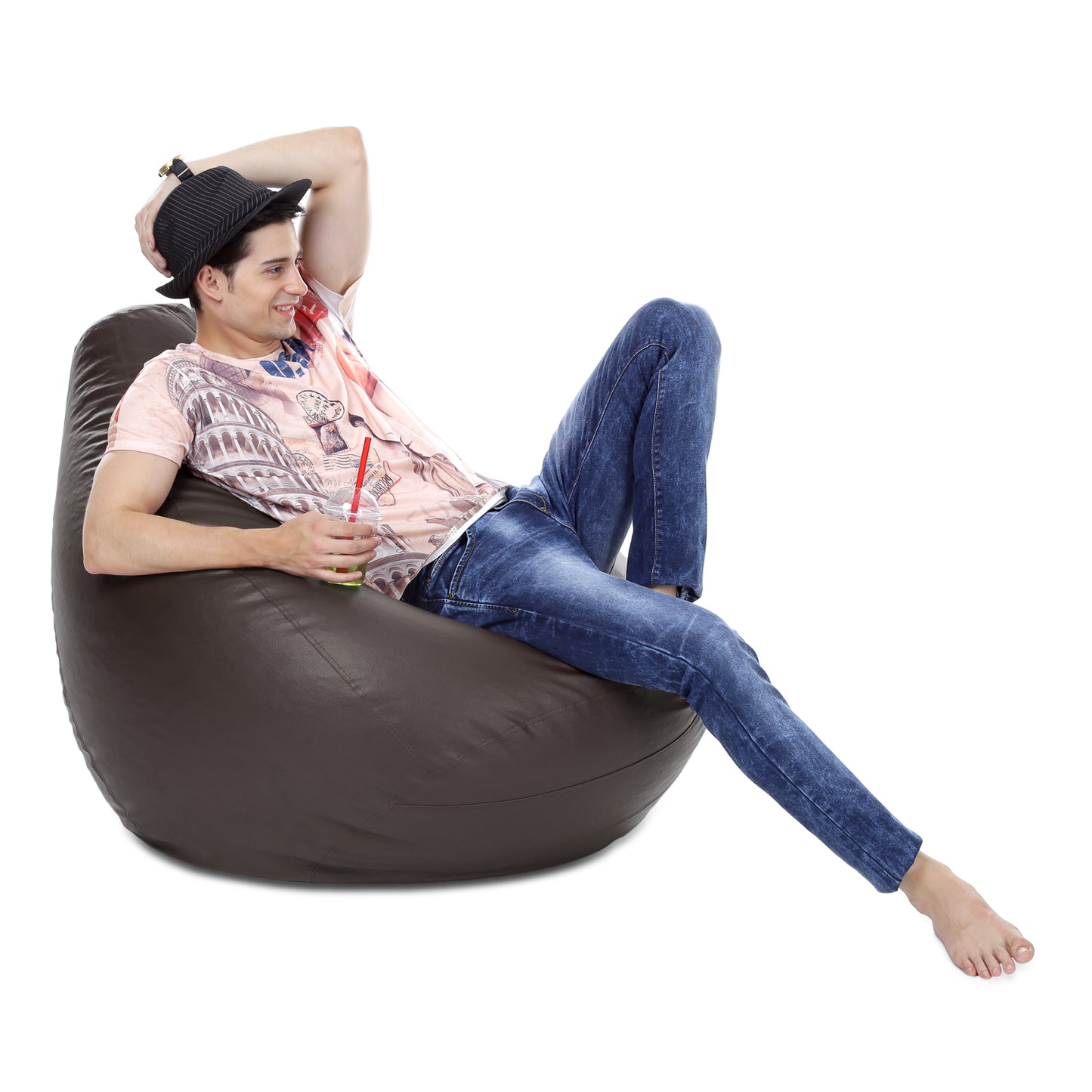 Classic - Leatherette Bean Bag With Fillers - XXXL