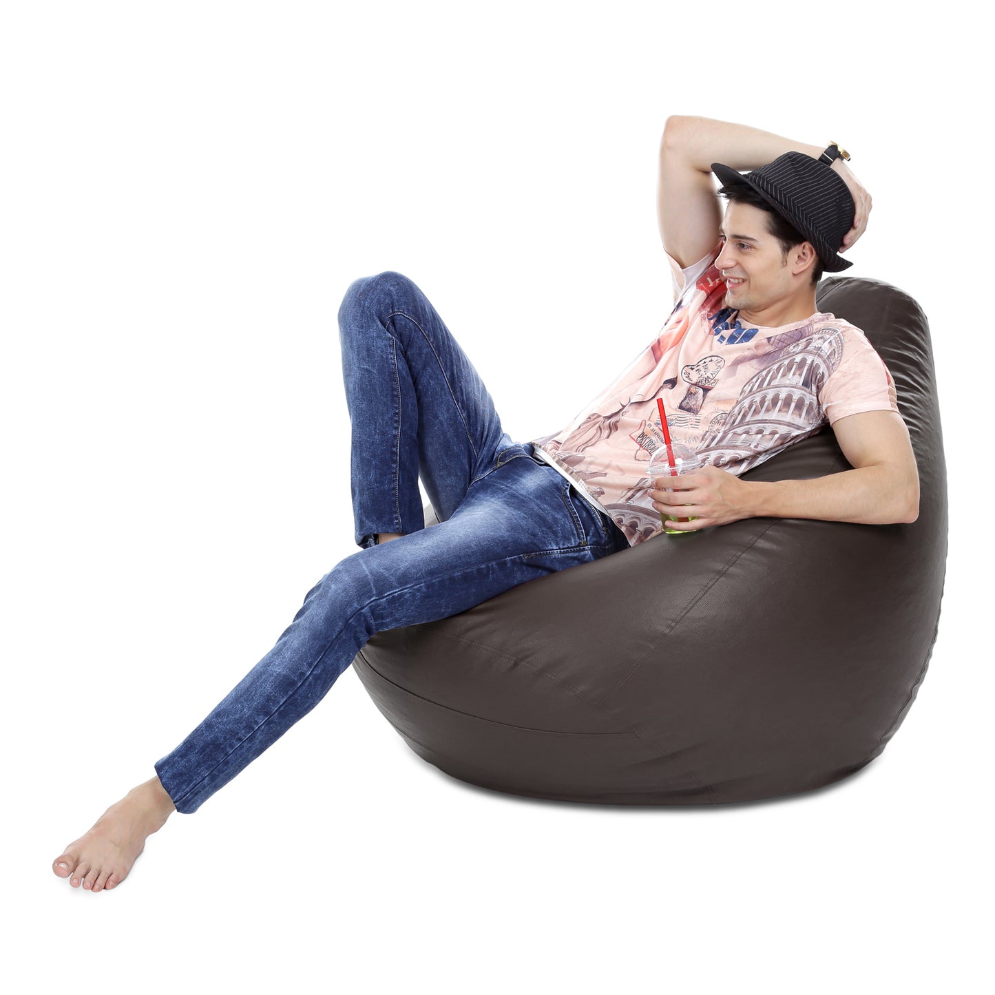 Classic - Leatherette Bean Bag With Fillers - XXXL