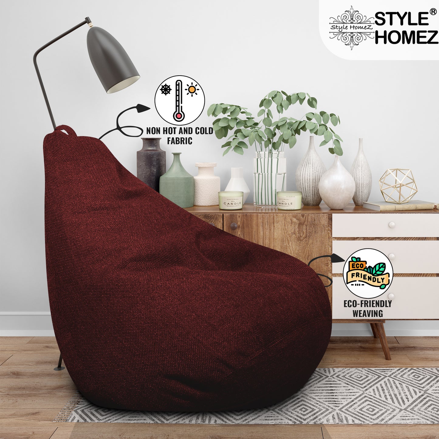 Organix - Jute Fabric Bean Bag With Fillers - XXXL