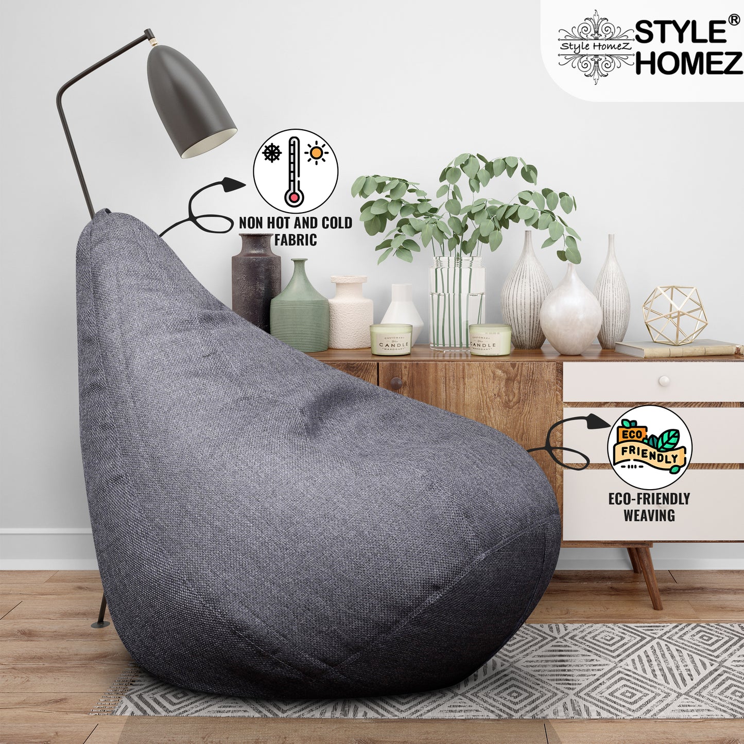 Organix - Jute Fabric Bean Bag With Fillers - XXXL