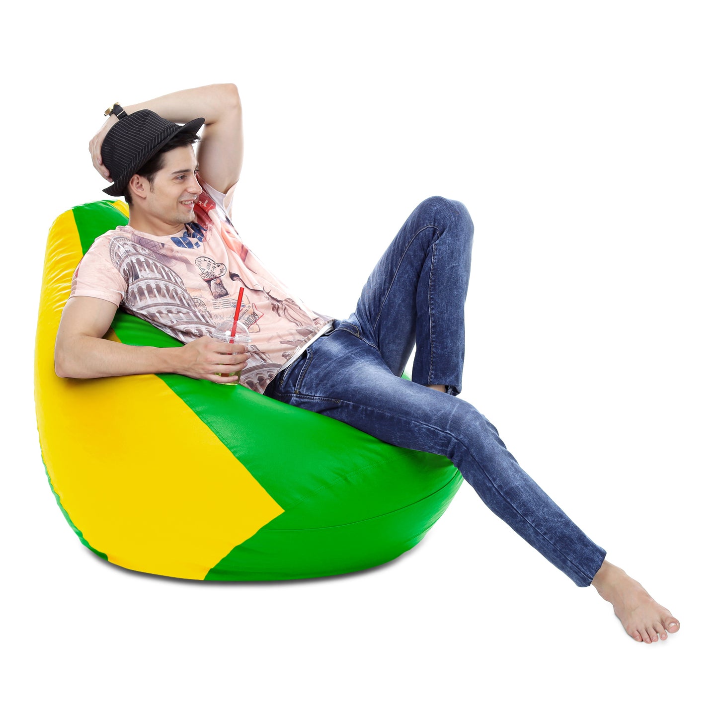 Classic - Leatherette Bean Bag With Fillers - XXXL
