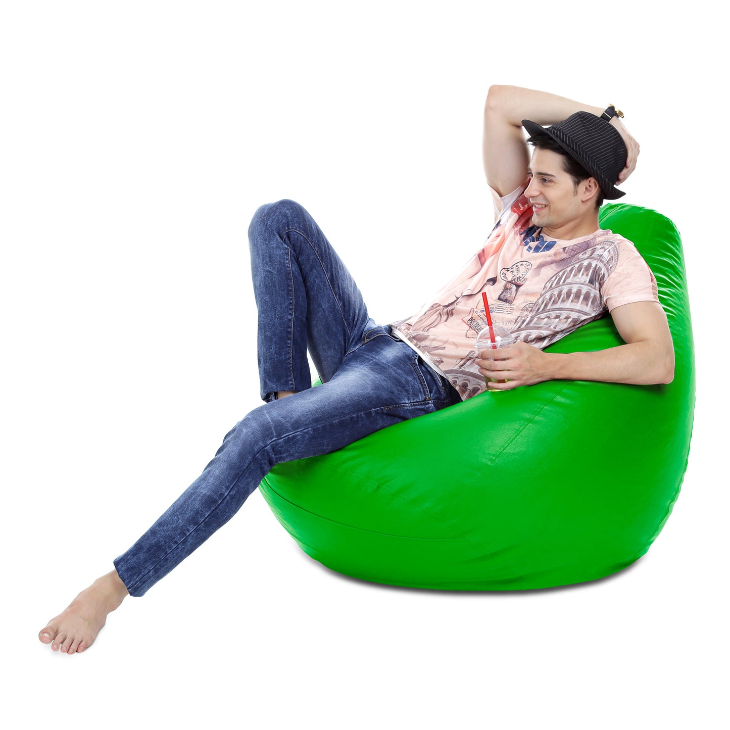 Classic - Leatherette Bean Bag With Fillers - XXXL