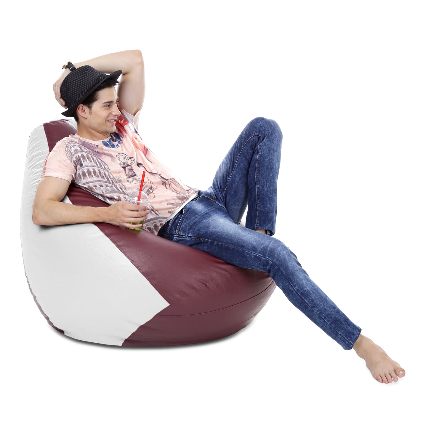 Classic - Leatherette Bean Bag With Fillers - XXXL