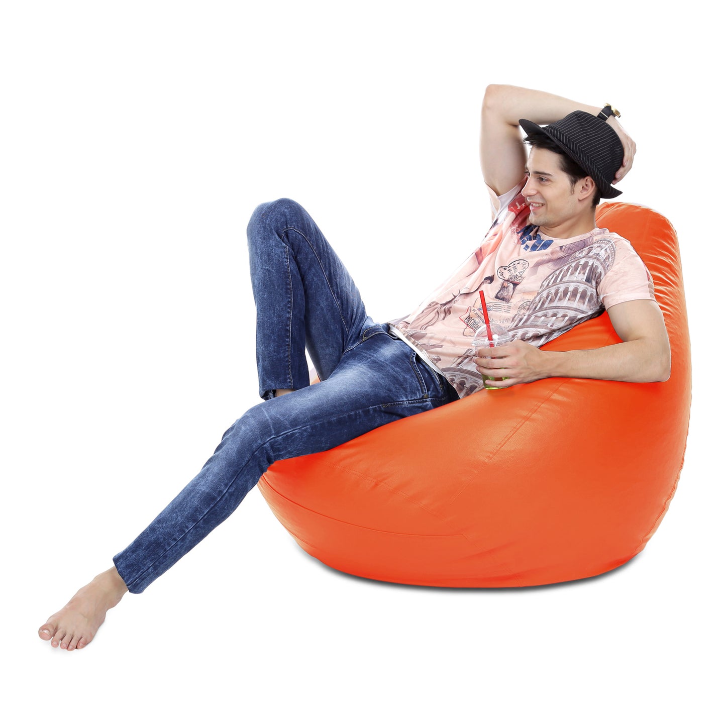 Classic - Leatherette Bean Bag With Fillers - XXXL
