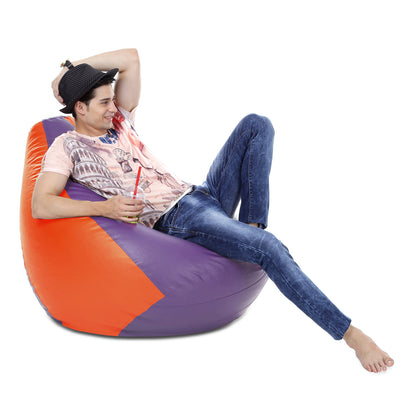 Classic - Leatherette Bean Bag With Fillers - XXXL
