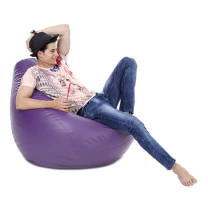 Classic - Leatherette Bean Bag With Fillers - XXXL