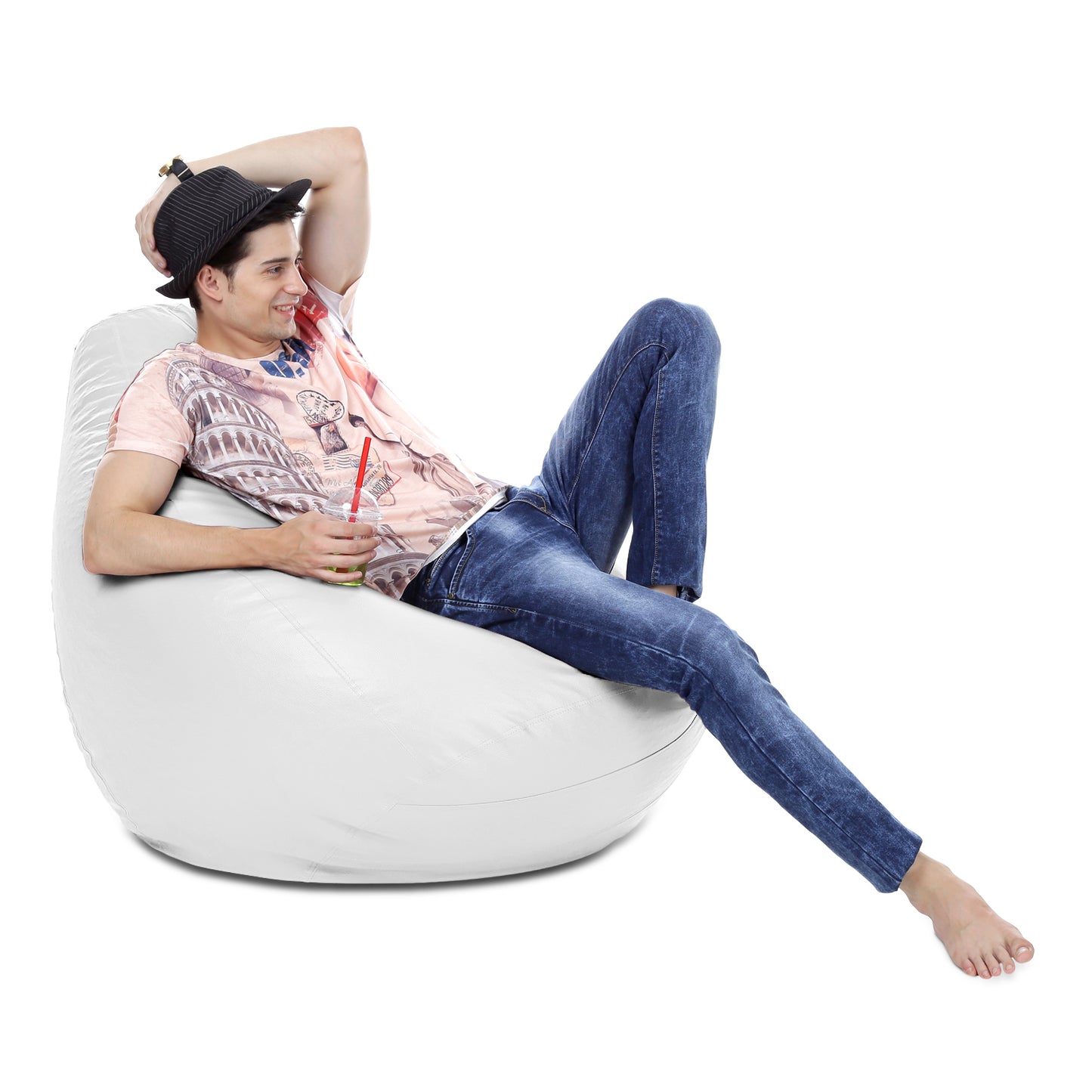 Classic - Leatherette Bean Bag With Fillers - XXXL