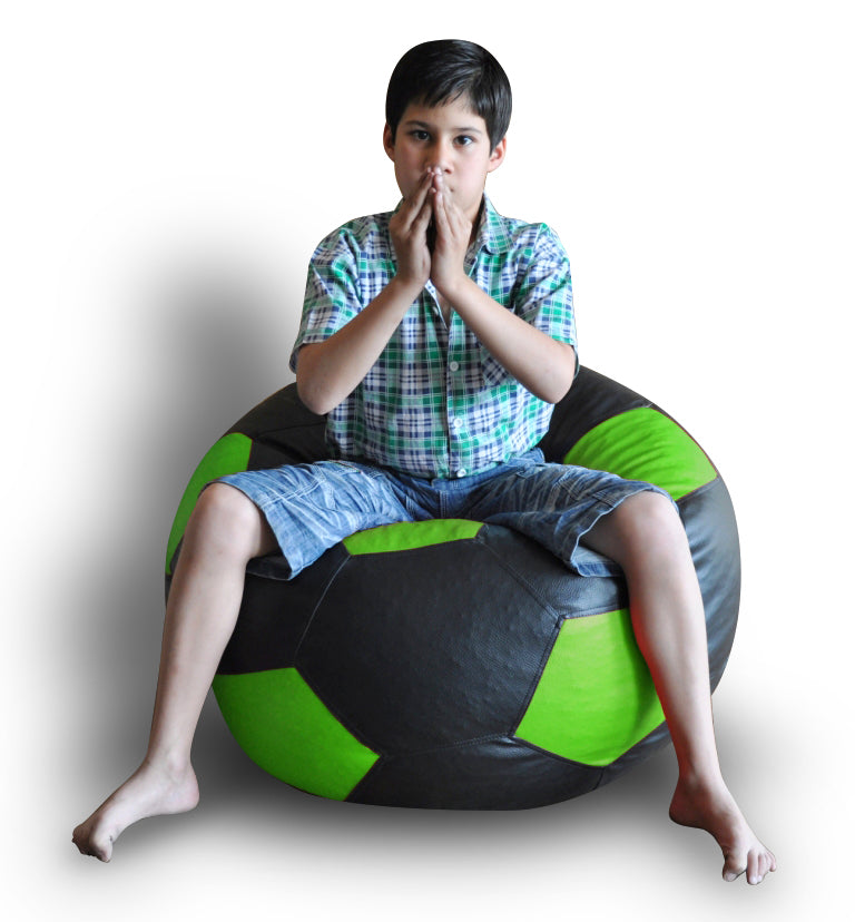 Leatherette Football Bean Bag With Fillers - XXL