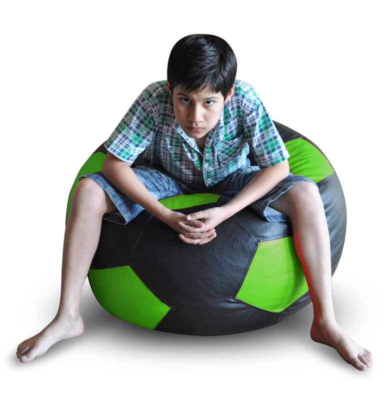 Leatherette Football Bean Bag With Fillers - XXL