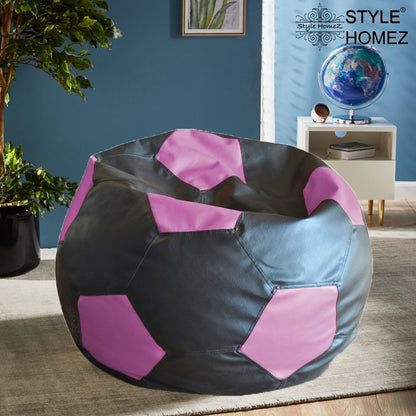 Leatherette Football Bean Bag With Fillers - XXL