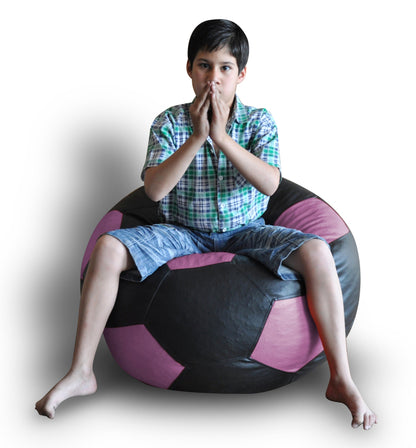 Leatherette Football Bean Bag With Fillers - XXL