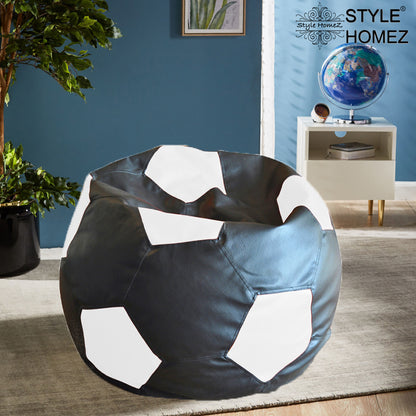 Leatherette Football Bean Bag With Fillers - XXL