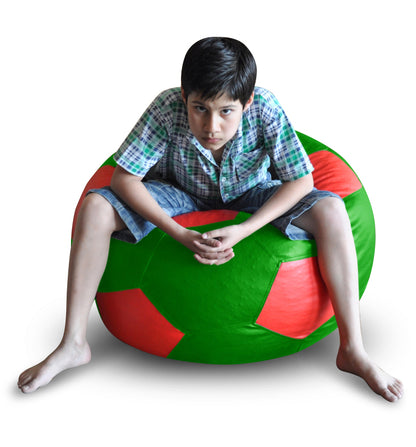 Leatherette Football Bean Bag With Fillers - XXL