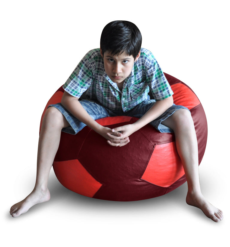 Leatherette Football Bean Bag With Fillers - XXL