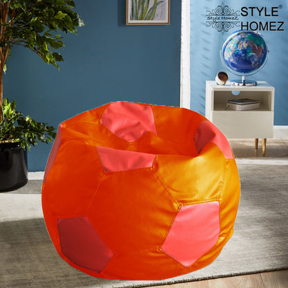 Leatherette Football Bean Bag With Fillers - XXL
