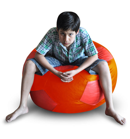 Leatherette Football Bean Bag With Fillers - XXL