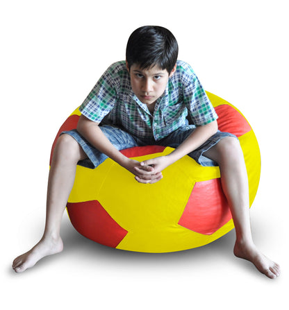 Leatherette Football Bean Bag With Fillers - XXL