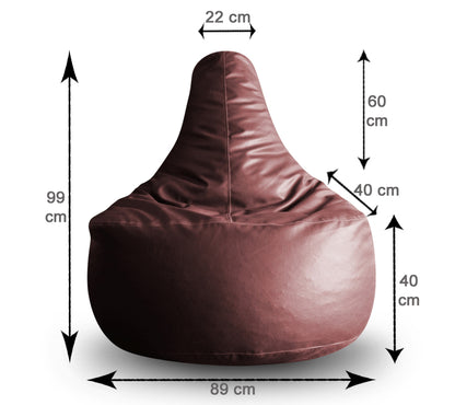 Gamer - Leatherette Bean Chair With Fillers - XXL