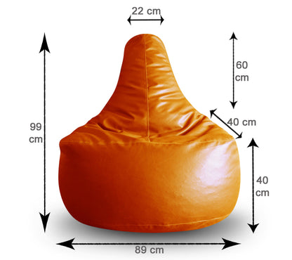 Gamer - Leatherette Bean Chair With Fillers - XXL
