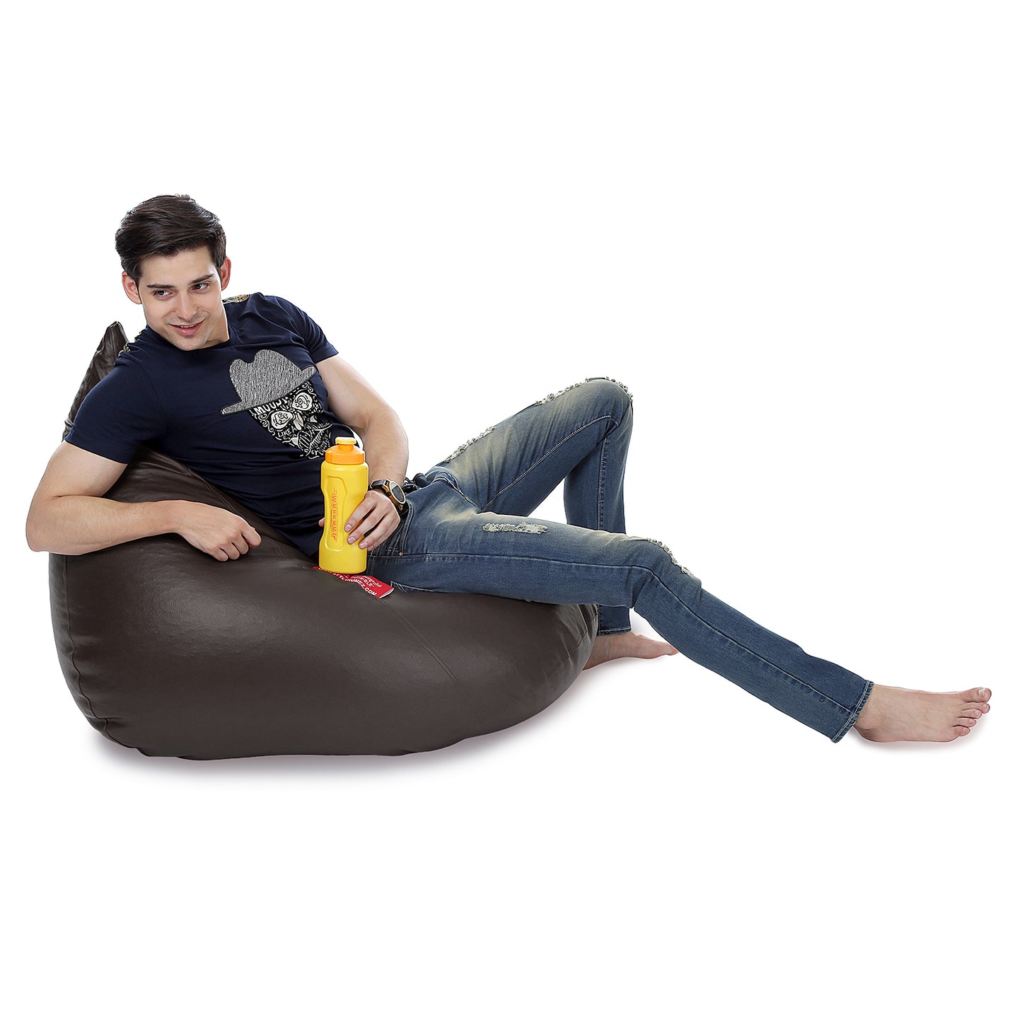 HumBug - Leatherette Bean Bag With Fillers - XL