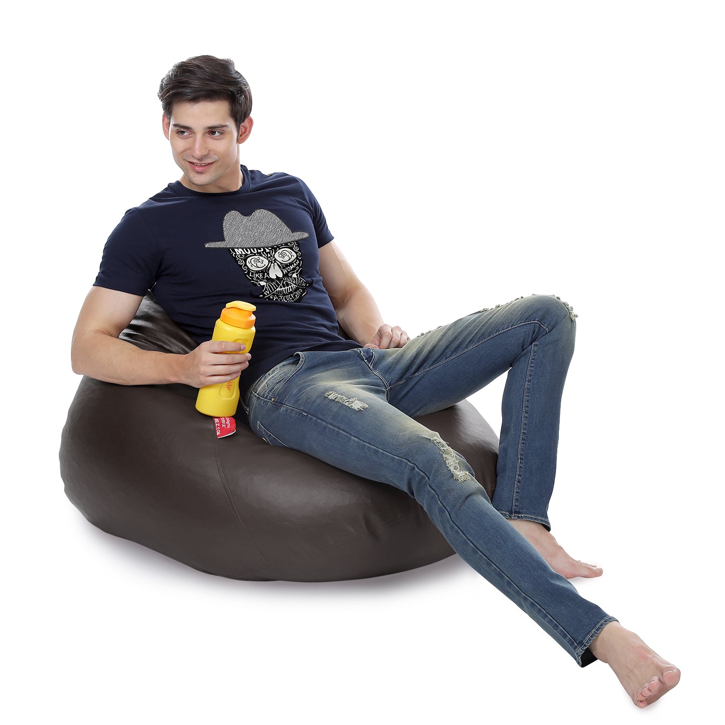 HumBug - Leatherette Bean Bag With Fillers - XL
