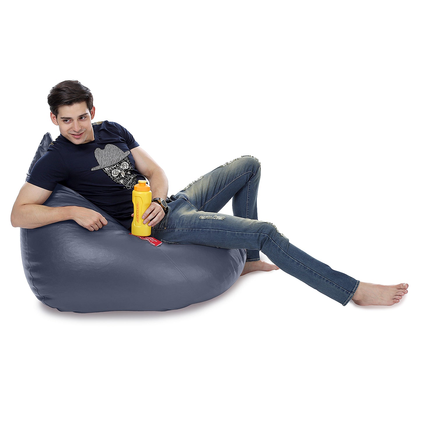 HumBug - Leatherette Bean Bag With Fillers - XL