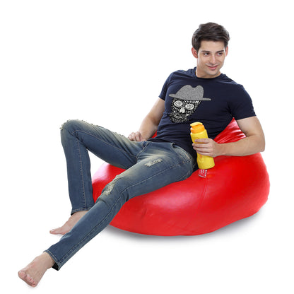 HumBug - Leatherette Bean Bag With Fillers - XL