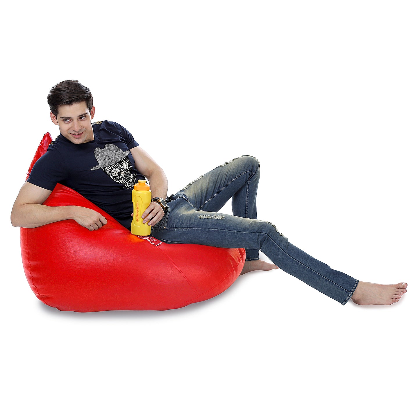 HumBug - Leatherette Bean Bag With Fillers - XL
