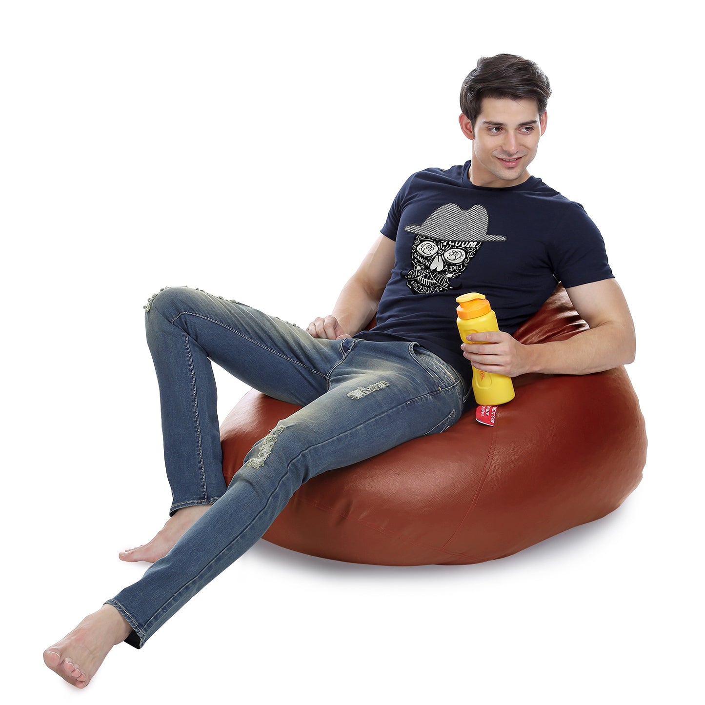 HumBug - Leatherette Bean Bag With Fillers - XL