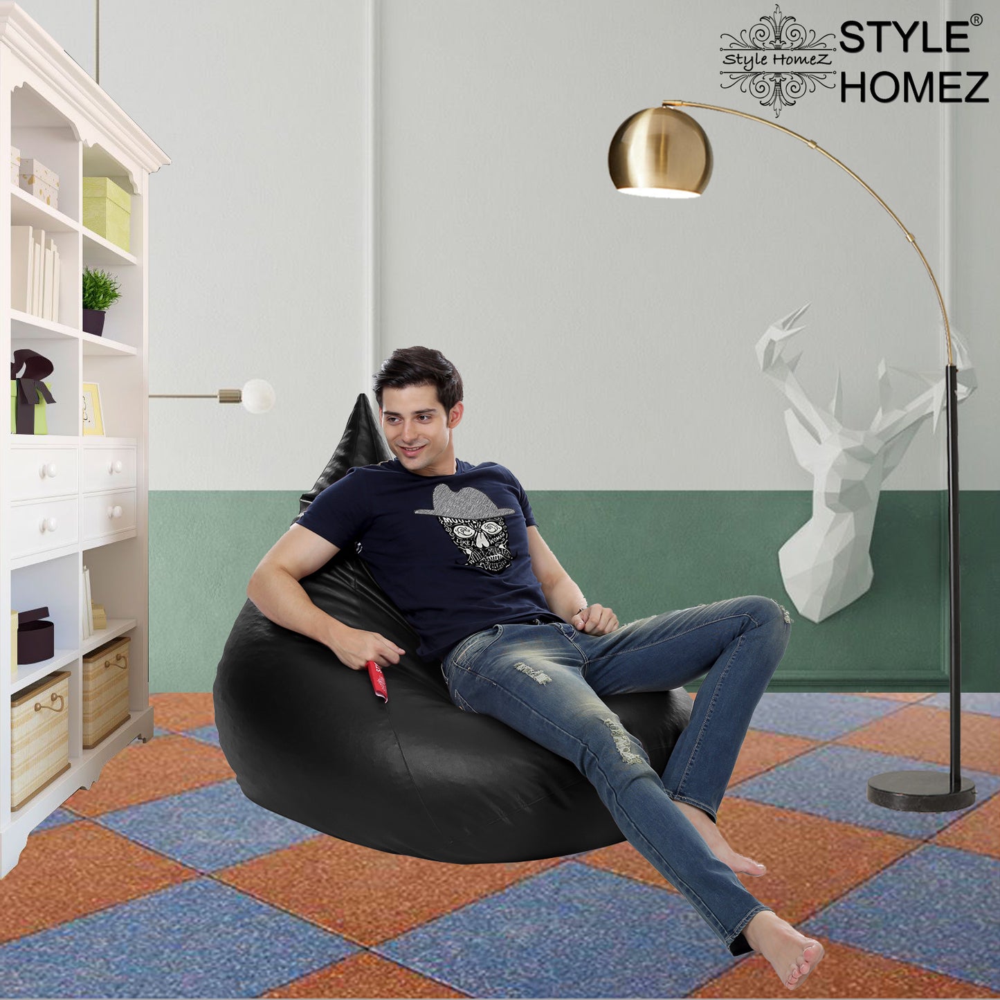 HumBug - Leatherette Bean Bag With Fillers - XXL