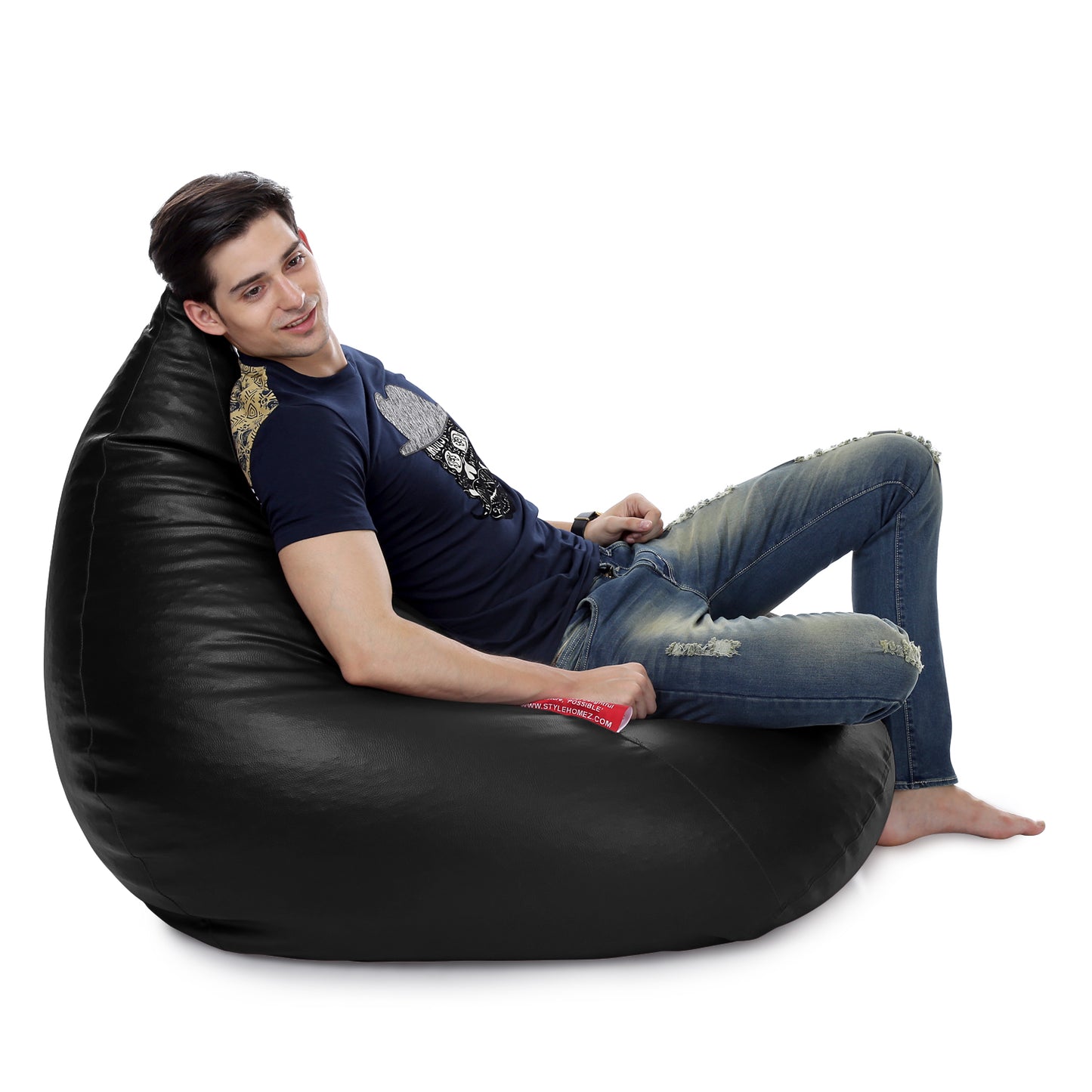 HumBug - Leatherette Bean Bag With Fillers - XXL