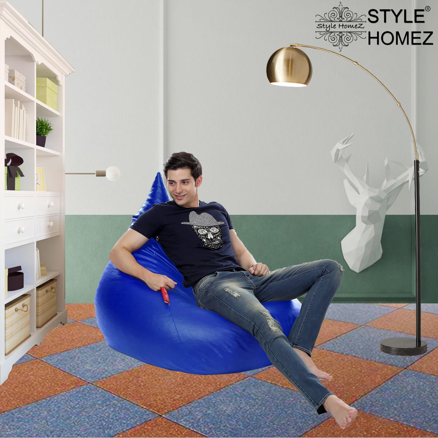 HumBug - Leatherette Bean Bag With Fillers - XXL
